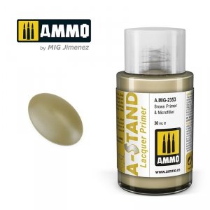 Ammo of Mig 2353 A-STAND Brown Primer & Microfiller 30ml