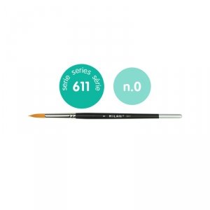 Milan 0461100 Premium Synthetic round paintbrush series 611 no. 0
