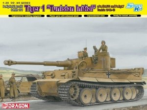 Dragon 6608 Tiger I Initial Production Tunisian Initial Tiger 1.kompanie s.Pz.Abt.501 DAK Tunisia 1942/43