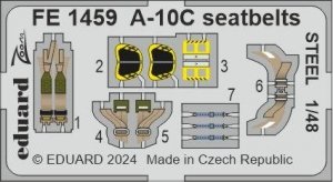 Eduard FE1459 A-10C seatbelts STEEL GREAT WALL HOBBY 1/48