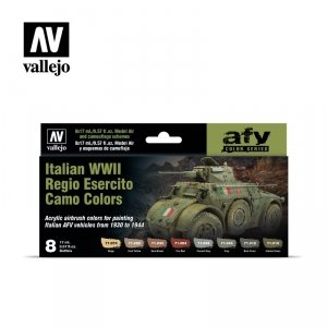 Vallejo 71645 Italian WWII Regio Esercito Camo Colors 8 x 17 ml