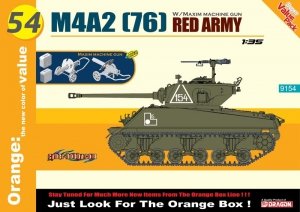 Cyber Hobby 9154 M4A2 (76) Red Army + Maxim Machine Gun 1/35