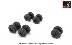 Armory Models AW72061 Yakovlev Yak-42 Clobber wheels w/ weighted tires 1/72