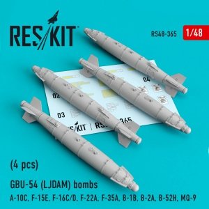 RESKIT RS48-0365 GBU-54 (LJDAM) BOMBS (4 PCS) 1/48