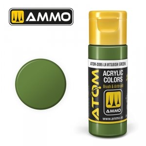AMMO of Mig Jimenez 20095 ATOM COLOR IJN Mitsubishi Green 20ml