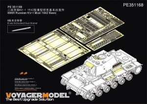 Voyager Model PE351168A WWII Russian KV-1 Mod.1942 Basic（A without included Gun Barrel）(For TRUMPETER 09597) 1/35
