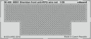 Eduard 36408 M551 Sheridan front anti-RPG wire net 1/35 TAMIYA