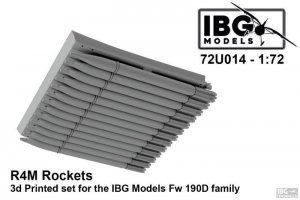 IBG 72U014 R4M Rockets 3D printed set for IBG kits 1/72
