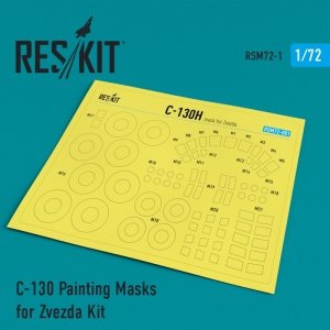 RESKIT RSM72-0001 С-130 Painting Masks for Zvezda Kit 1/72