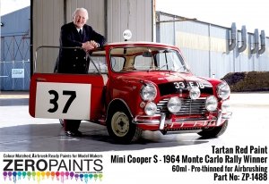 Zero Paints ZP-1488 Mini Cooper S - 1964 Monte Carlo Rally Winner Tartan Red Paint 60ml