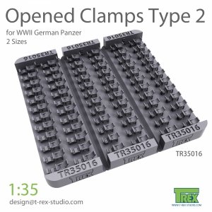 T-Rex Studio TR35016 Opened Clamps for German Panzer Type 2 1/35