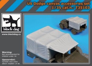 Black Dog T35103 Us Dodge canvas accessories set 1/35