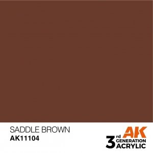 AK Interactive AK11104 SADDLE BROWN – STANDARD 17ml