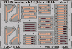 Eduard 49099 Seatbelts IJN fighters STEEL 1/48
