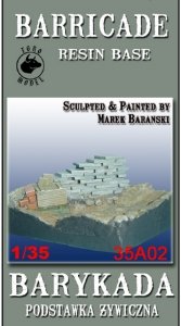 Toro 35A02 Barykada Podstawka Żywiczna 1/35