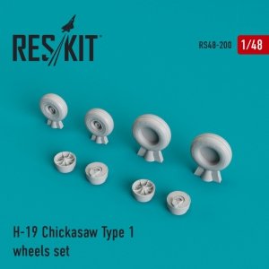 RESKIT RS48-0200 H-19 Chickasaw Type 1 wheels set 1/48