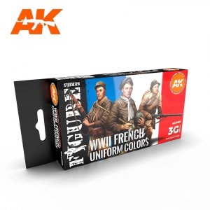 AK Interactive AK11633 WWII FRENCH UNIFORM COLORS