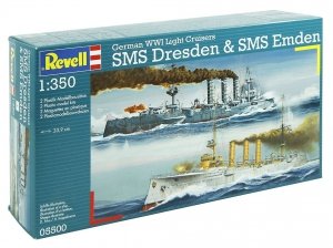 Revell 05500 German WWI Cruisers SMS Dresden SMS Emden (1:350)