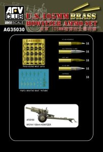 AFV Club AG35030 U.S.105mm HOWITZER AMMO SET 1:35