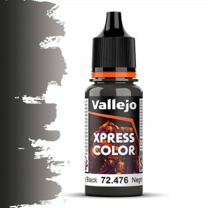 Vallejo 72476 Xpress Color - Greasy Black Acrylic 18ml
