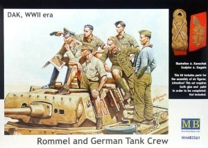 Master Box 3561 Rommel and German Tank Crew (DAK, 1941-1943) 1/35