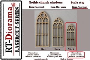 RT-Diorama 35915 Gothic church windows No.3 1/35