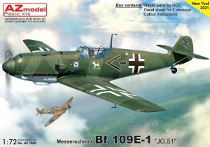 AZ Model AZ7699 Bf 109E-1 „JG.51“ 1/72