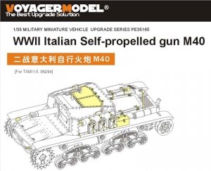 Voyager Model PE35165 WWII Italian Self-propelled gun M40 (For TAMIYA 35294) 1/35