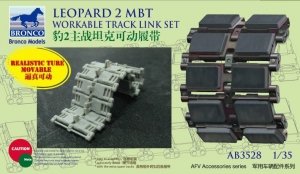 Bronco AB3528 Leopard 2 MBT Workable Track Link Set 1/35