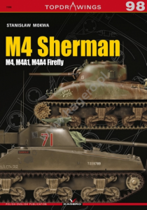 Kagero 7098 M4 Sherman,  M4A1, M4A4 Firefly EN/PL