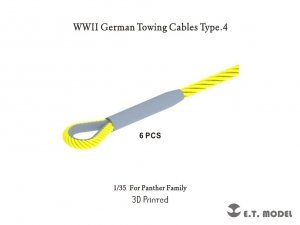 E.T. Model P35-313 WWII German Towing Cables Type.4 ( 3D Print ) 1/35