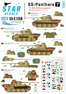Star Decals 35-C1158  SS-Panthers # 7 1/35