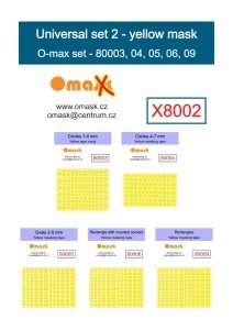 Omask X8002 Universal set 2 - yellow mask (80003, 80004, 80005, 80006, 80009)