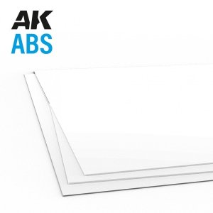 AK Interactive AK6738 0.5MM THICKNESS X 245 X 195MM – ABS SHEET – 3 UNITS PER BAG