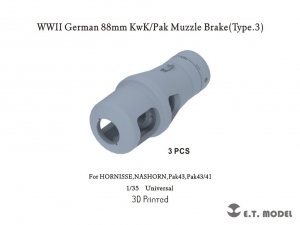E.T. Model P35-246 WWII German 88mm KwK/Pak Muzzle Brake(Type.3) 1/35