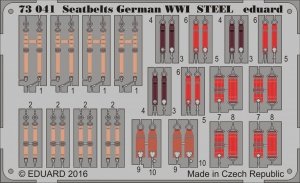 Eduard 73041 Seatbelts German WWI STEEL 1/72