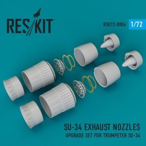 RESKIT RSU72-0006 Su-34 exhaust nozzles for Trumpeter 1/72