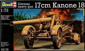 Revell 03176 German heavy gun 17cm Kanone 18 (1:72)