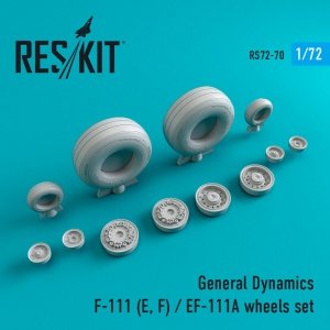 RESKIT RS72-0070 F-111 (E,F)/EF-111A WHEELS SET (WEIGHTED) 1/72