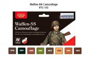 Vallejo 70180 Waffen SS Camouflage 8x17ml.