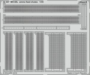 Eduard 32447 MH-60L ammo feed chutes for KITTY HAWK 1/32