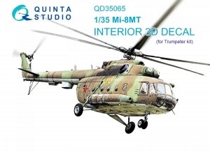 Quinta Studio QD35065 Mi-8MT 3D-Printed & coloured Interior on decal paper (Trumpeter) 1/35