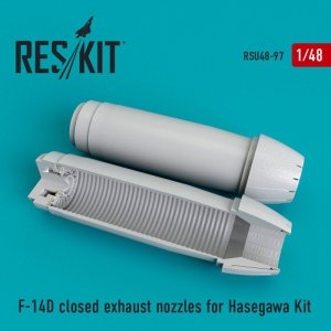 RESKIT RSU48-0097 F-14 D closed exhaust nozzles for Hasegawa kit 1/48