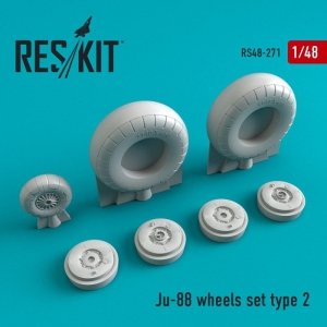 RESKIT RS48-0271 Ju-88 wheels set  type 2 1/48
