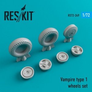 RESKIT RS72-0249 Vampire type 1 wheels set 1/72