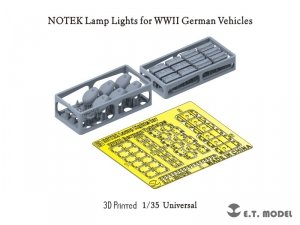E.T. Model P35-209 NOTEK Lamp Lights for WWII German Vehicles (3D Printed) 1/35