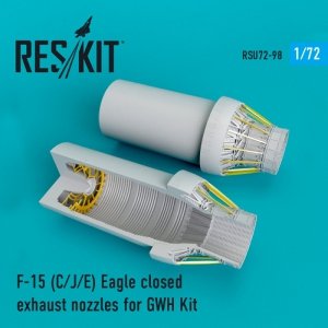 RESKIT RSU72-0098 F-15 C/J/E Eagle closed exhaust nozzles for Great Wall Hobby 1/72