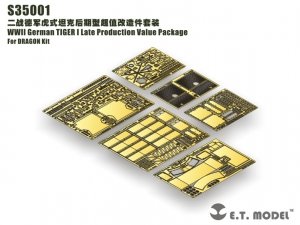 E.T. Model S35-001 WWII German TIGER I Late Production Value Package For DRAGON Kit 1/35