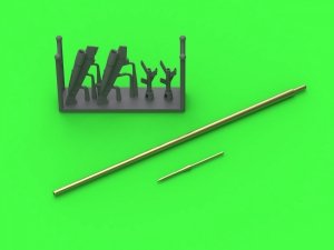 Master AM-48-195 MiG-21 F-13 (Fishbed C) - Rurka Pitota z żywicznym mocowaniem (do modelu Eduard) 1/48