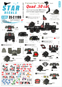Star Decals 35-C1199 Vietnam Gun Trucks 6 1/35